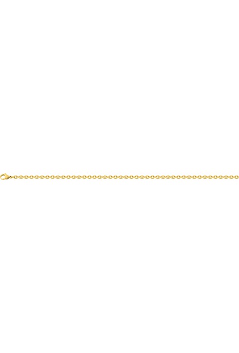 Chaîne mixte acier dorée jaune, mailles forçat, longueur 50 cm by Stauffer