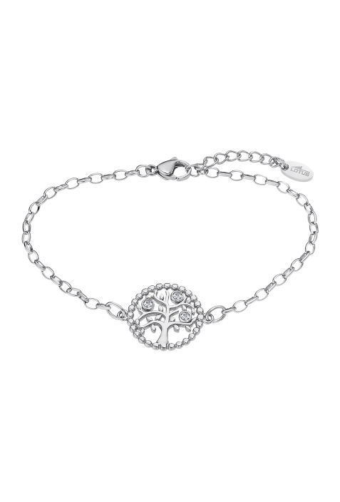 Bracelet femme, Motif Arbre de vie, Lotus Style, Acier et Cristaux, LS2194-2/1
