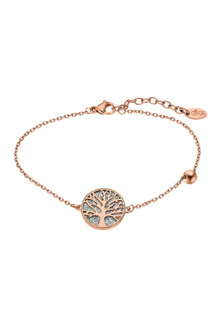 Bracelet femme, Motif Arbre de vie, Lotus Style, Acier PVD rose, LS2225-2/2