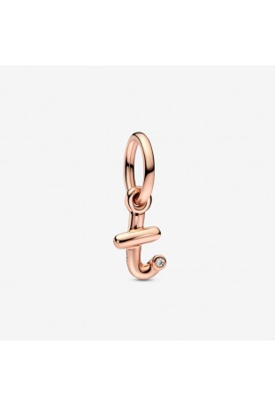 Charm Pandora pendentif, Alphabet lettre T, doré or rose 585/1000, 782469C01