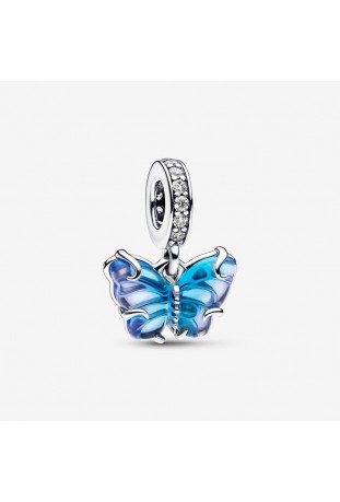 Charm Pendentif Pandora moments, papillon en verre de Murano, Argent 925/1000, 792698C01