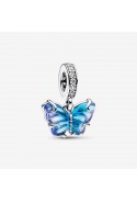 Charm Pendentif Pandora moments, papillon en verre de Murano, Argent 925/1000, 792698C01