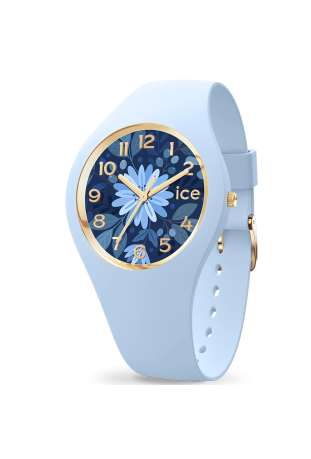 Montre ICE WATCH ICE flower, Water blue, SMALL 34 MM 021733