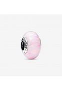 Charm Pandora moments, Verre de Murano rose opalescent, Argent 925/1000, 791691C03