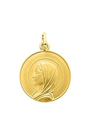 Médaille vierge or jaune 750/1000 by Stauffer