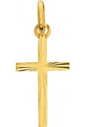 Médaille croix or jaune 750/1000 by Stauffer
