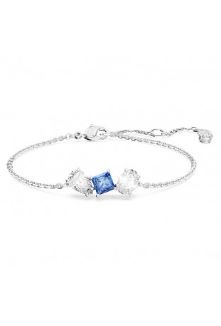 Bracelet Swarovski, Mesmera Tailles variées, Bleu, Métal rhodié, 5668359
