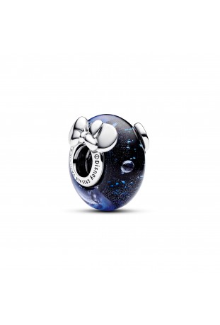 Charm Pandora, Verre de Murano Bleu Disney Mickey & Minnie, en argent 925/1000, 792958C01