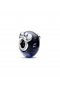 Charm Pandora, Verre de Murano Bleu Disney Mickey & Minnie, en argent 925/1000, 792958C01