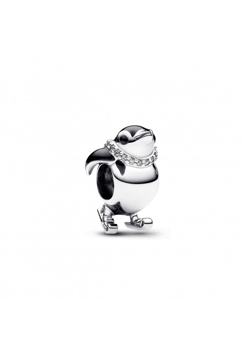 Charm Pandora, pingouin à ski, en argent 925/1000, 792988C01