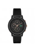 Montre homme Lacoste, .12.12, chronographe avec bracelet en silicone noir, 2011247
