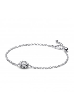 Bracelet Pandora, chaîne halo poire scintillante, en argent 925/1000, 593001C01