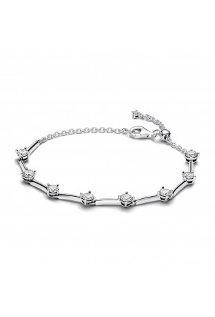 Bracelet Pandora, chaîne halo poire scintillante, en argent 925/1000, 593009C01