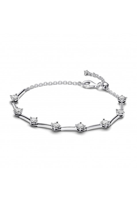 Bracelet Pandora, chaîne halo poire scintillante, en argent 925/1000, 593009C01