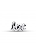 Charm Pandora, Love en lettres cursives, en argent 925/1000, 793055C00