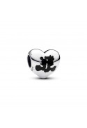 Charm Pandora Disney, coeur Mickey et Minnie, en argent 925/1000, 793092C01