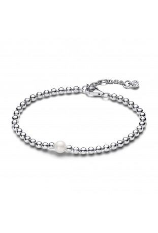 Bracelet Pandora, perle de culture d'eau douce, en argent 925/1000, 593173C01