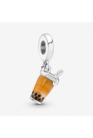 Charm pendentif Pandora moments , Bubble Tea en Verre de Murano, en argent 925/1000, 791685C01