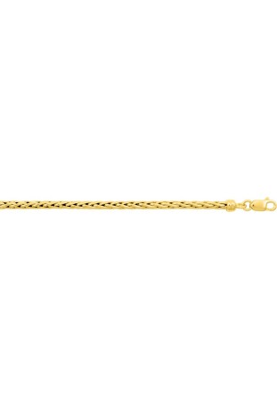 Bracelet or jaune 375/1000, mailles palmier de 4,00 mm by Stauffer
