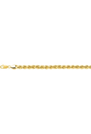 Bracelet or jaune 375/1000, mailles corde de 4,00 mm by Stauffer