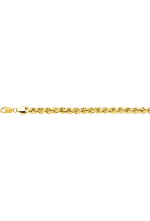 Bracelet or jaune 375/1000, mailles corde de 4,00 mm by Stauffer