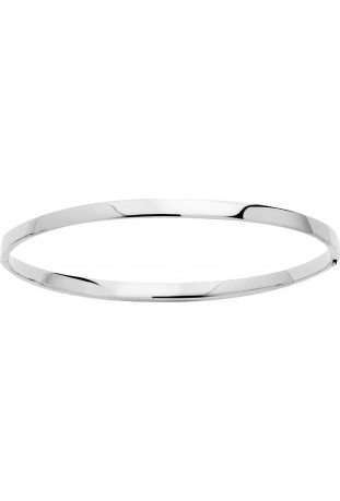 Bracelet rigide or gris 375/1000, creux ouvrant by Stauffer