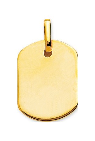 Pendentif laique or jaune 375/1000, forme tonneau by Stauffer
