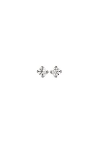 Boucles d'oreilles or gris 750/1000, diamants 0,11 carat, taille brillant by Stauffer