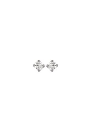 Boucles d'oreilles or gris 750/1000, diamants 0,16 carat, taille brillant by Stauffer