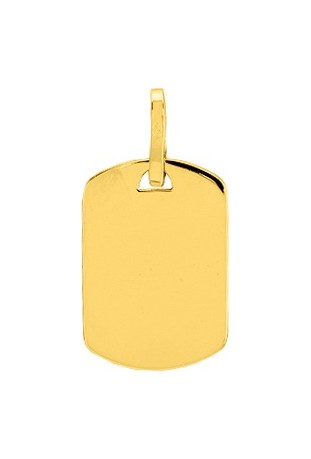 Pendentif laique or jaune 375/1000, forme tonneau by Stauffer