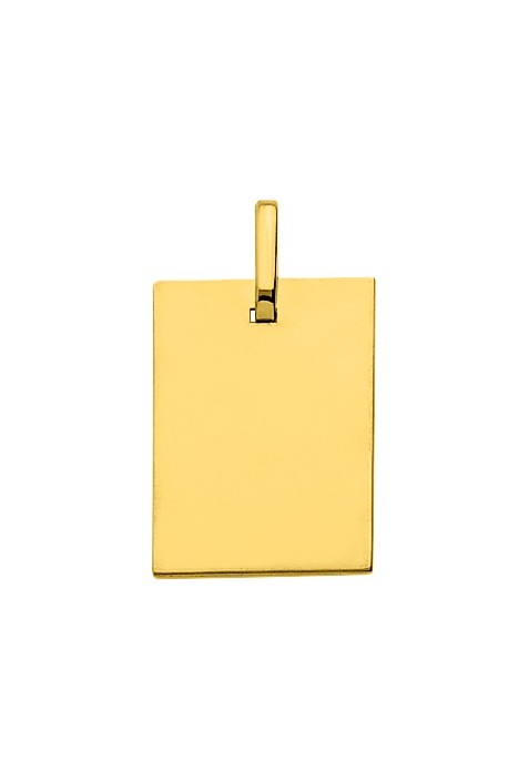 Pendentif laique or jaune 375/1000, forme rectangulaire by Stauffer