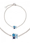 Bracelet Femme GO Mademoiselle en argent 925/1000 rhodié, oxydes de zirconium bleus 601592