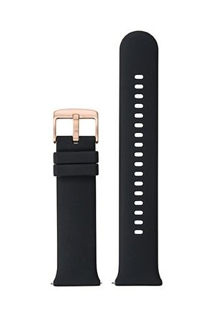 Bracelet interchangeable silicone noir, montre femme TEKDAY Connectée 675879