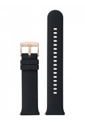 Bracelet interchangeable silicone noir, montre femme TEKDAY Connectée 675879