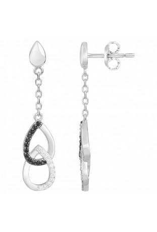 Boucles d'oreilles pendantes Argent by Stauffer Ref. 70400282