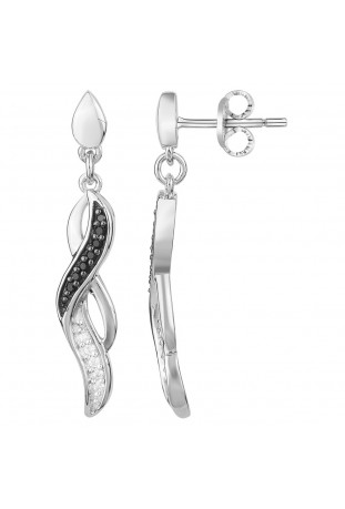 Boucles d'oreilles pendantes Argent by Stauffer Ref. 70400307