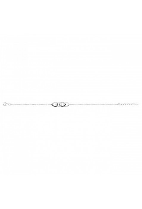 Bracelet souple mono-motif Argent by Stauffer Ref. 70300120