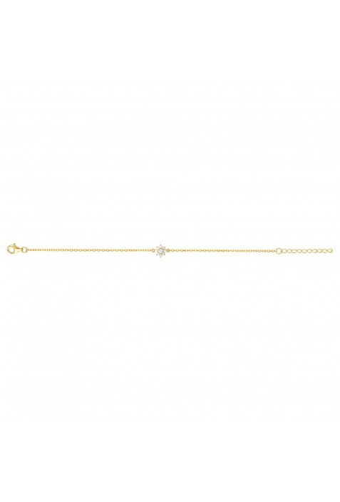 Bracelet souple mono-motif Plaqué Or by Stauffer Ref. 76300129