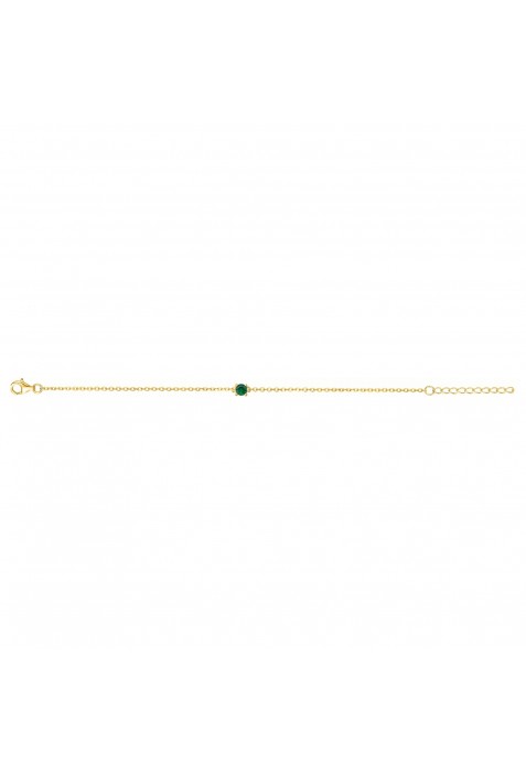 Bracelet souple mono-motif Plaqué Or by Stauffer Ref. 76300134