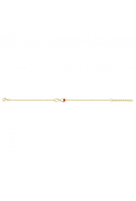Bracelet souple mono-motif Plaqué Or by Stauffer Ref. 76300150
