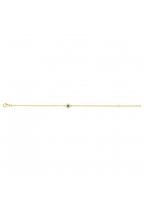 Bracelet souple mono-motif Plaqué Or by Stauffer Ref. 76300154