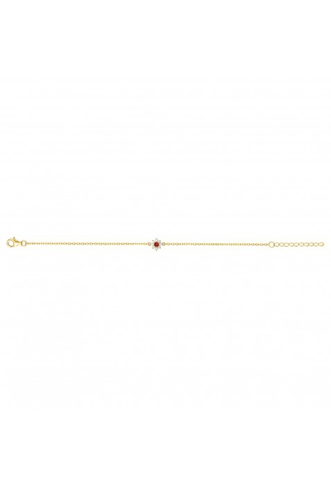 Bracelet souple mono-motif Plaqué Or by Stauffer Ref. 76300155