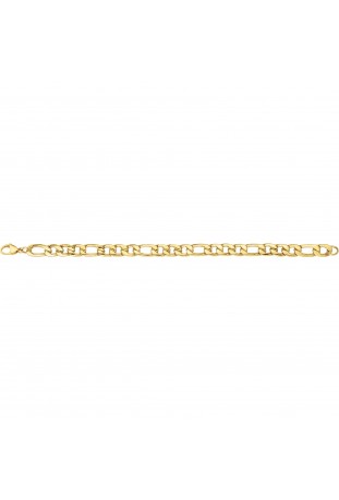 Bracelet acier IP jaune mailles alternées 1+3, Phebus Legend Ref. 35-1169