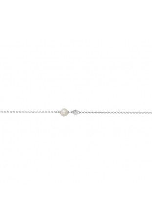 Bracelet Argent 925/1000 et 1 perle de culture et 7 oxydes de zirconium by Stauffer 70300381
