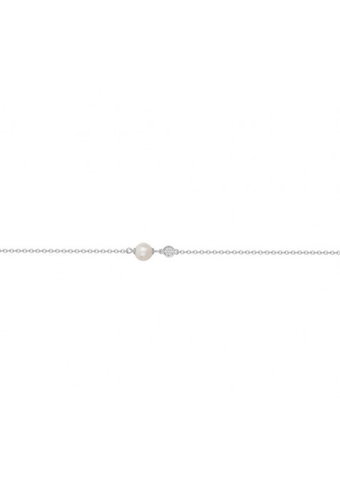 Bracelet Argent 925/1000 et 1 perle de culture et 7 oxydes de zirconium by Stauffer 70300381
