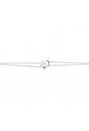 Bracelet Argent 925/1000 et 1 spinelle bleue topaze et oxydes de zirconium by Stauffer 70300408