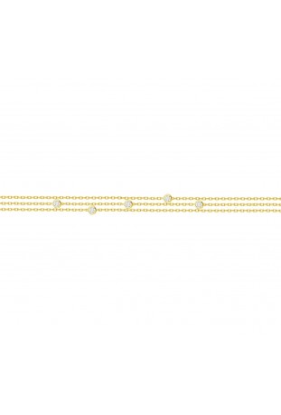 Bracelet plaqué or et 5 oxydes de zirconium by Stauffer 76300181