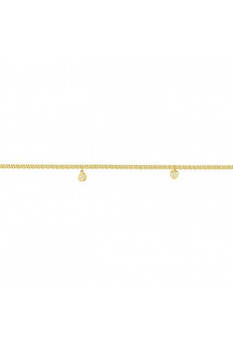Bracelet plaqué or et 17 oxydes de zirconium by Stauffer 76300183