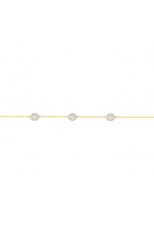 Bracelet souple multi-motifs Plaqué Or by Stauffer Ref. 76300146
