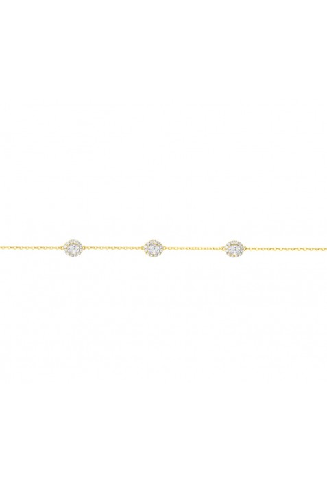 Bracelet souple multi-motifs Plaqué Or by Stauffer Ref. 76300146